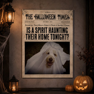 Affiche Journal mural personnalisé pour Halloween avec app