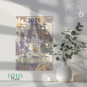 Affiche Journal Vintage floral Junk 2025