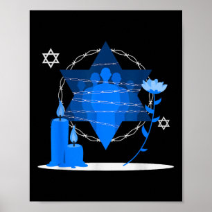 Affiche Journée commémorative de l'Holocauste - Yom Hashoa