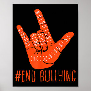 Affiche Journée contre l'intimidation Orange Kids 2022 Ant
