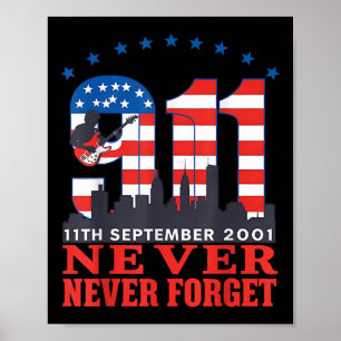 Affiche Journee de commemoration du 11 septembre 2001 Ne j