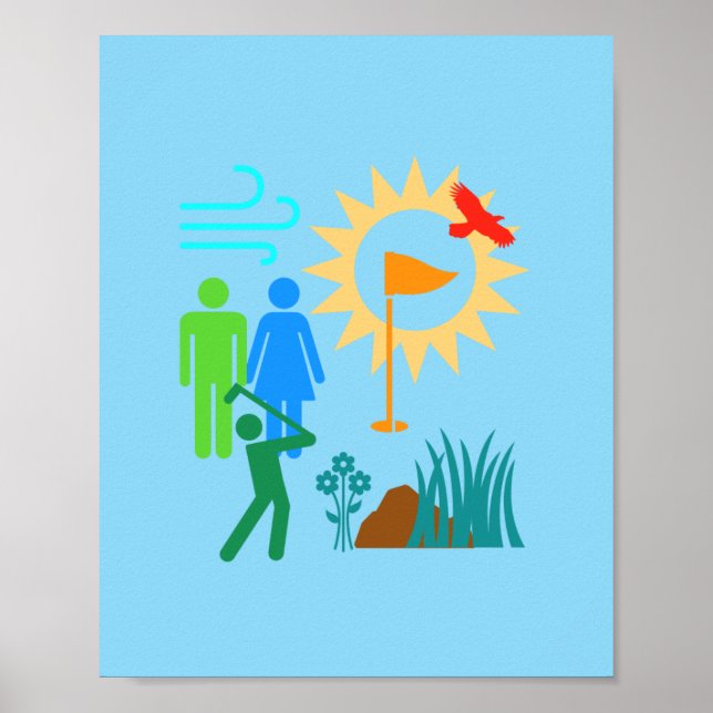 Affiche Journée de golf (Devant)