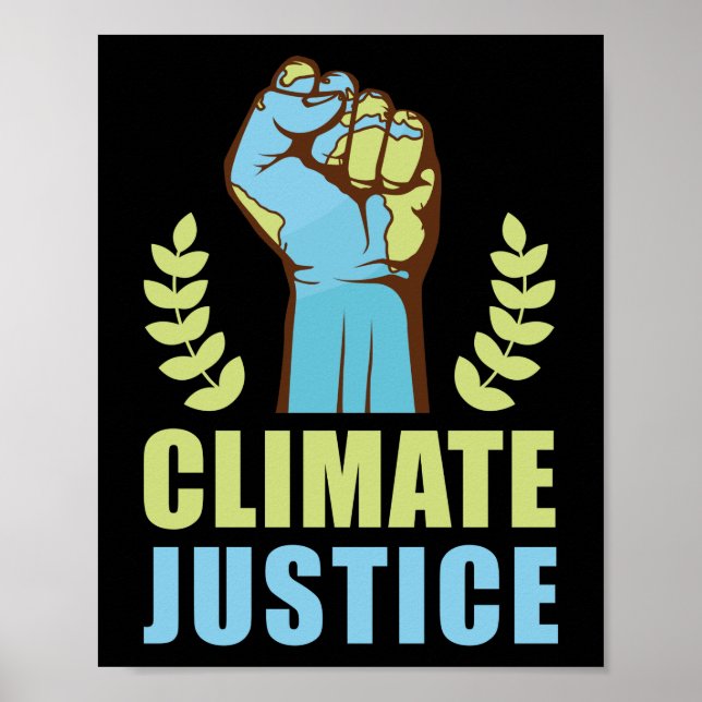 Affiche Journée de la justice climatique Changement climat (Devant)
