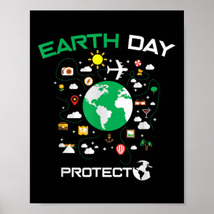 Affiche Journée de la Terre 2022 Protection de l'environne