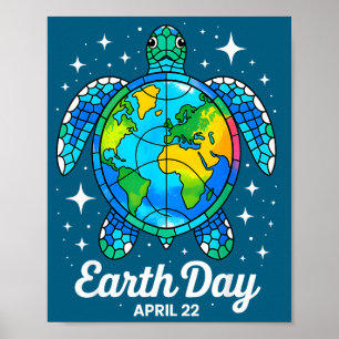 Affiche Journée de la Terre 2026 restaurer la Terre mer jo