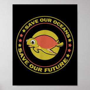 Affiche Journée de la Terre Droits des Animaux Tortue Prot
