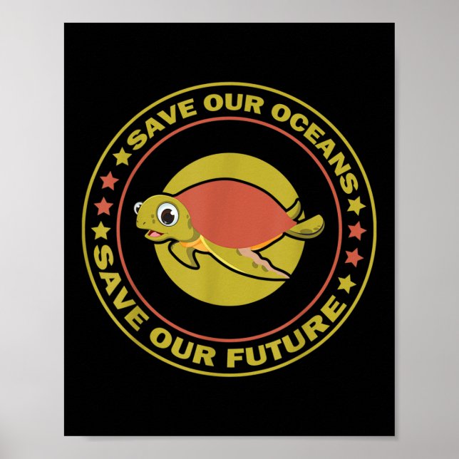 Affiche Journée de la Terre Droits des Animaux Tortue Prot (Devant)