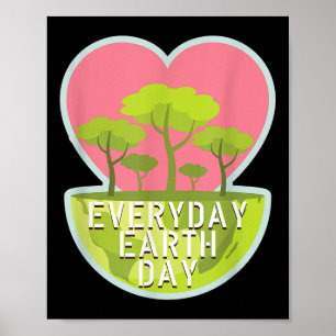 Affiche Journée de la Terre mignonne Protection de l'envir