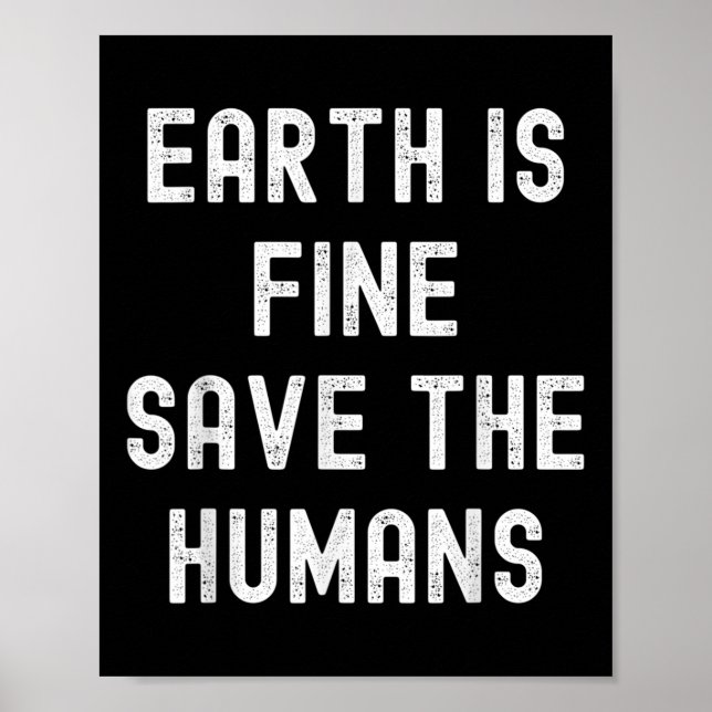 Affiche Journée de la Terre Planète Protection de l'enviro (Devant)