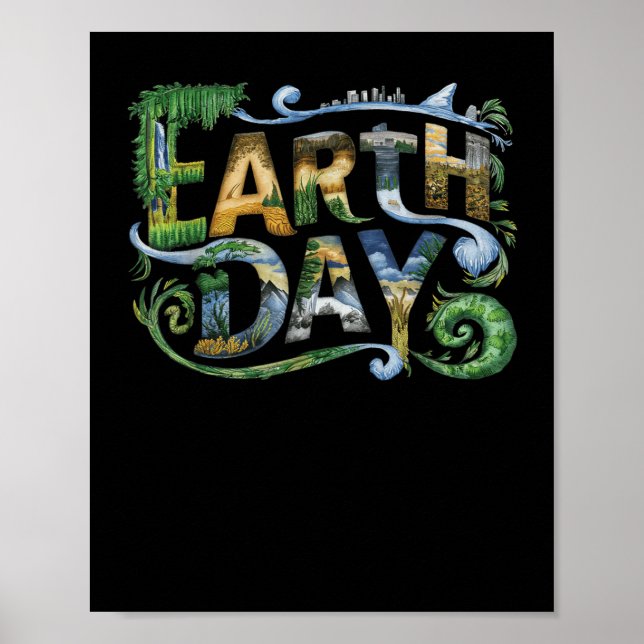 Affiche Journée de la Terre Protection de l'environnement  (Devant)