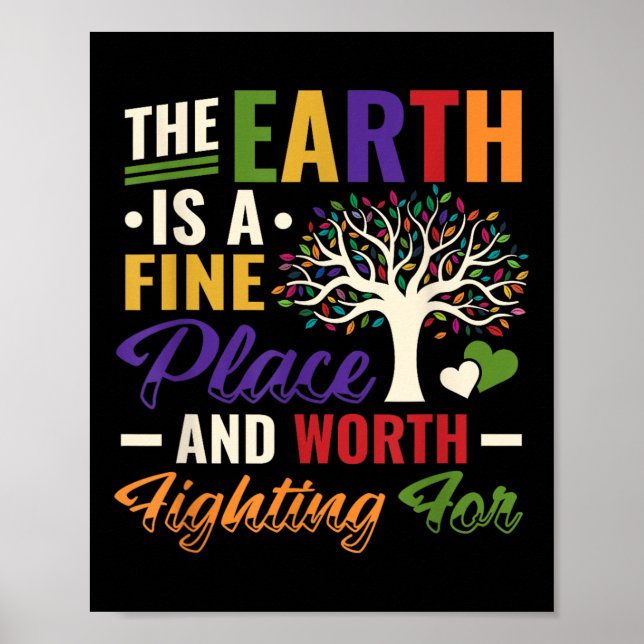 Affiche Journée de la Terre Protection de l'environnement  (Devant)
