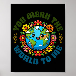 Affiche Journée de la Terre sensibilisation au changement