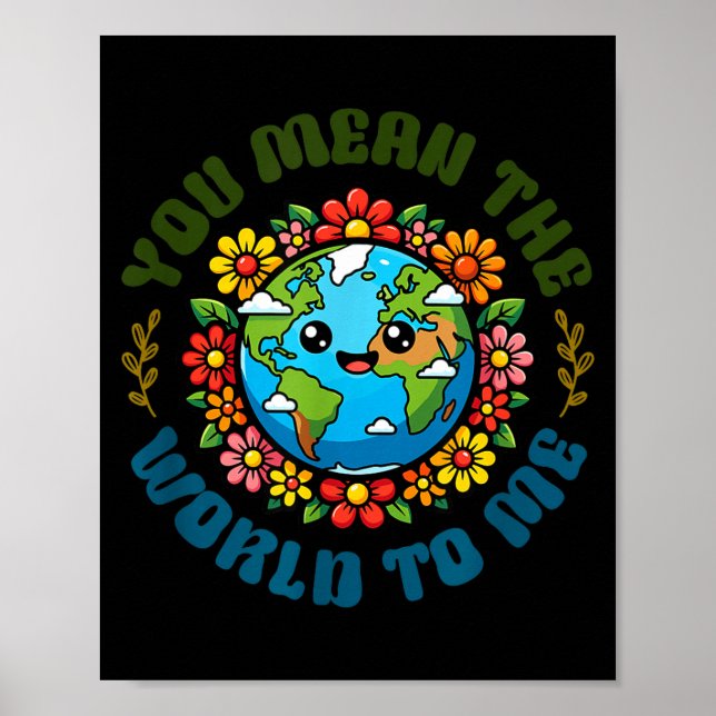 Affiche Journée de la Terre sensibilisation au changement  (Devant)