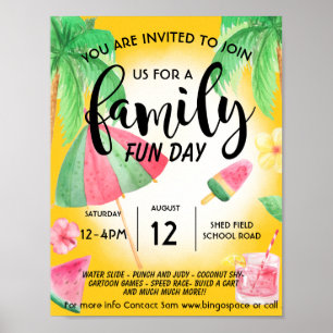 Affiche Journée de loisirs en famille