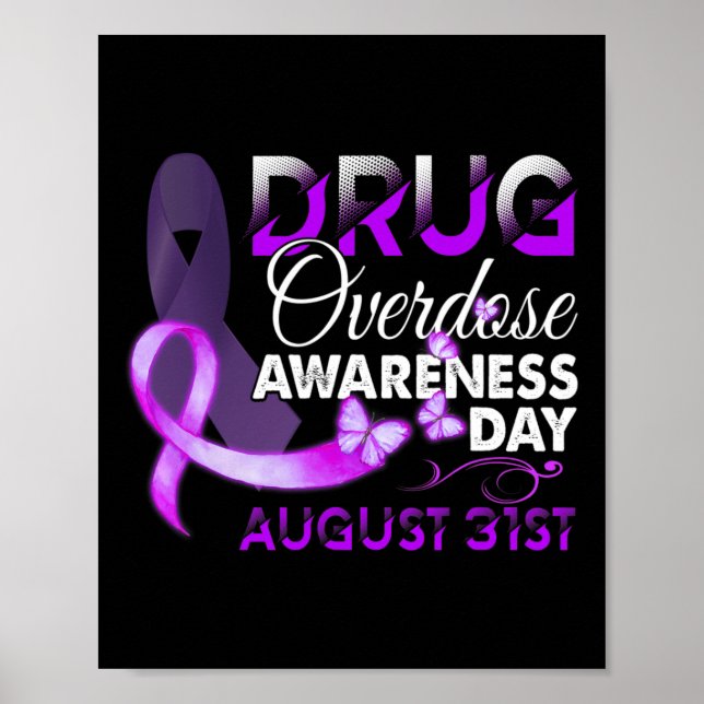 Affiche Journée de sensibilisation à la surdose de drogue  (Devant)