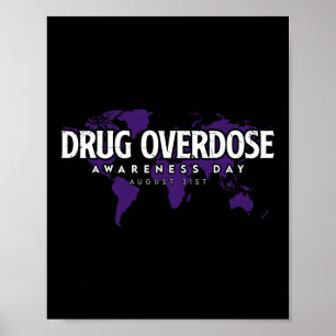 Affiche Journée de sensibilisation à la surdose de drogue 