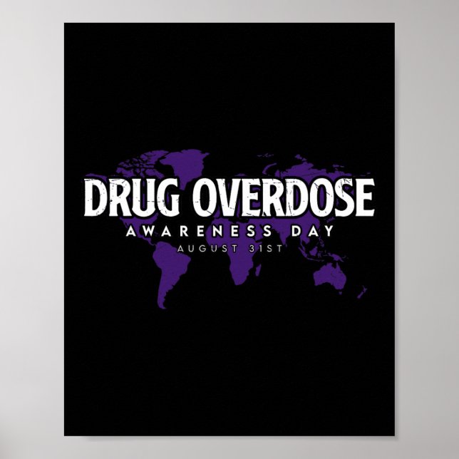 Affiche Journée de sensibilisation à la surdose de drogue  (Devant)