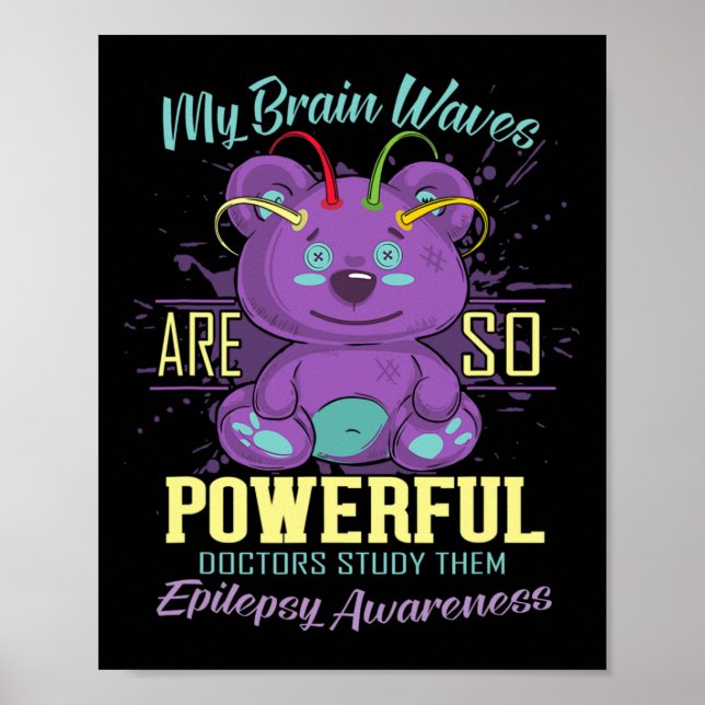 Affiche Journée de sensibilisation à l'épilepsie Ours pour (Devant)