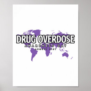 Affiche Journée de sensibilisation au surdosage de drogue