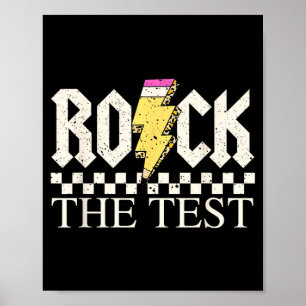 Affiche Journee de test de l'État Staar Rock The Test ABCD