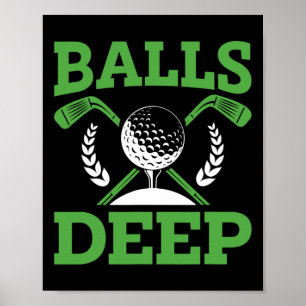 Affiche Journée de tournoi de golf pour grand fan de golf 