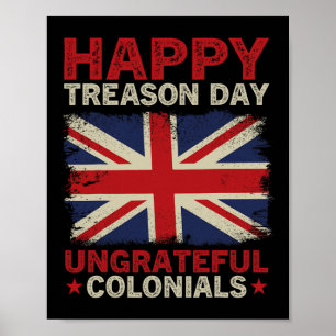 Affiche Journée de trahison Coloniens ingrats Juillet 4 Br