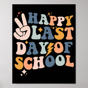 Affiche Journée dernière De L'École Enfants Enseignant Dip