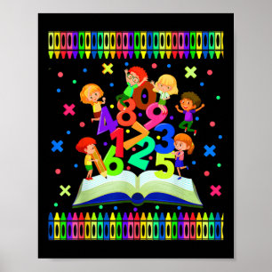 Affiche Journée des mathématiques scolaires, horaires, mat