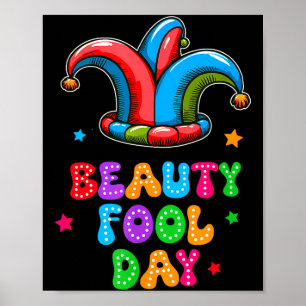 Affiche Journée des poissons d'avril Beauté Fous le jour 1