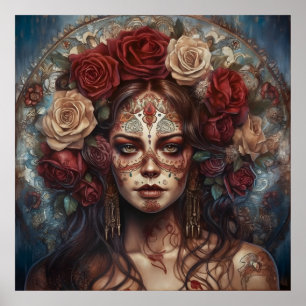 Affiche Journée Dia de los Muertos de l'Art Morte