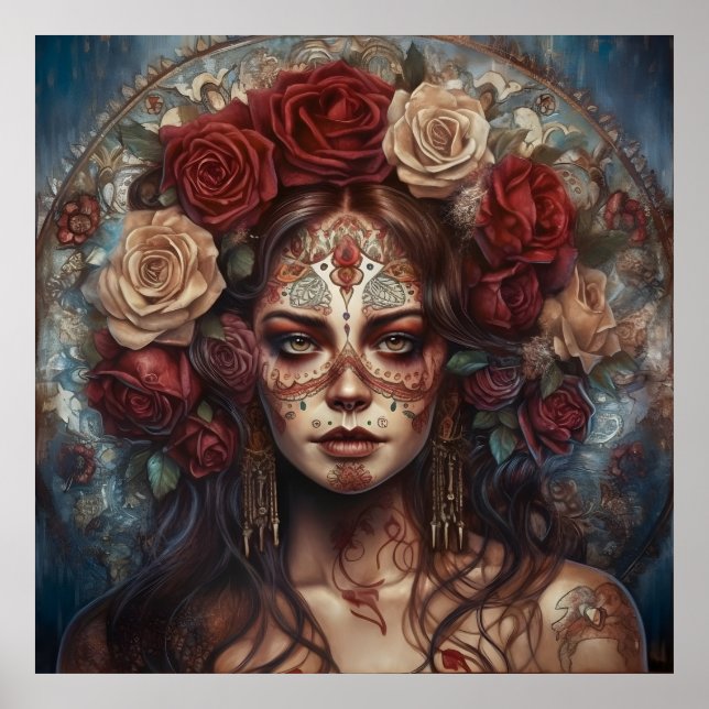 Affiche Journée Dia de los Muertos de l'Art Morte (Devant)