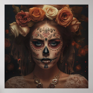 Affiche Journée Dia de los Muertos de l'Art Morte