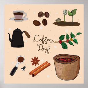 Affiche Journée du café