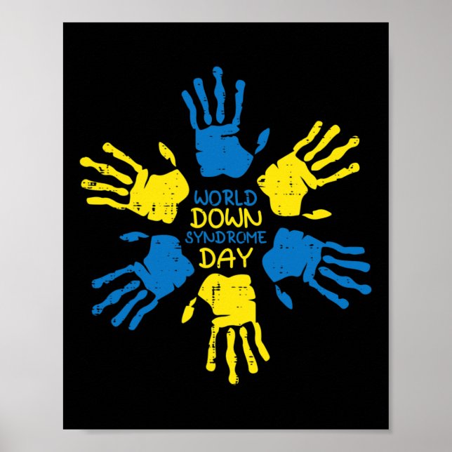 Affiche Journée du syndrome de Down Sensibilisation des ma (Devant)