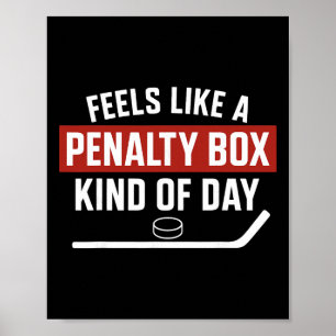 Affiche Journee en boite de penalite ambiance minimaliste