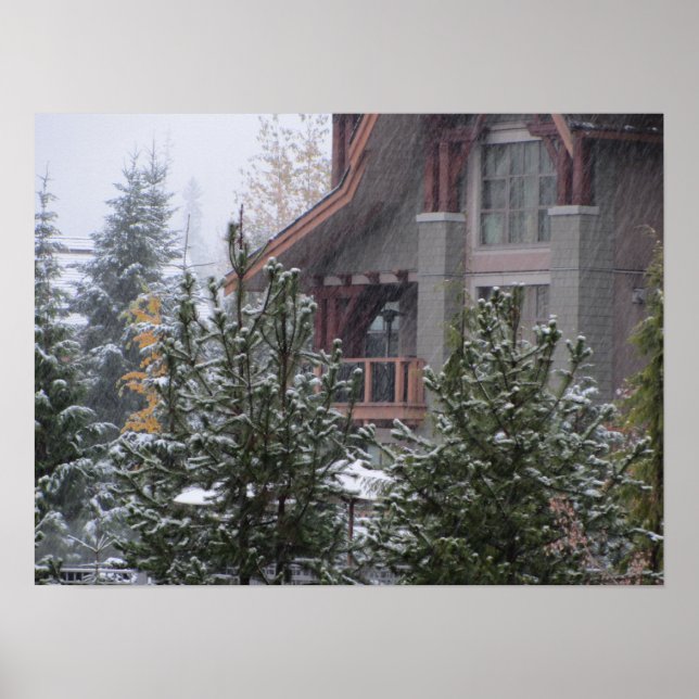 Affiche Journée enneigée à Whistler, C.-B. (Devant)