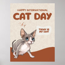 Journée internationale de chat célébration Sphynx