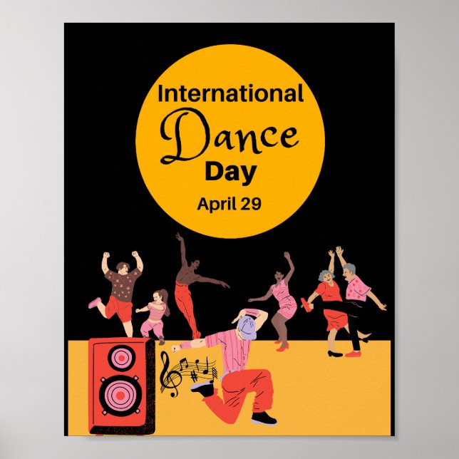 Affiche Journée internationale de la danse | Journée mondi (Devant)