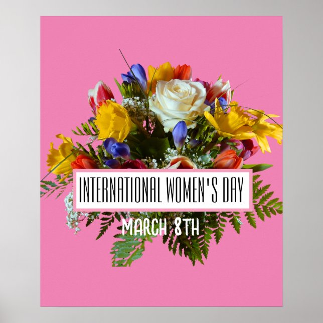AFFICHE JOURNÉE INTERNATIONALE DE LA FEMME 8 MARS (Devant)