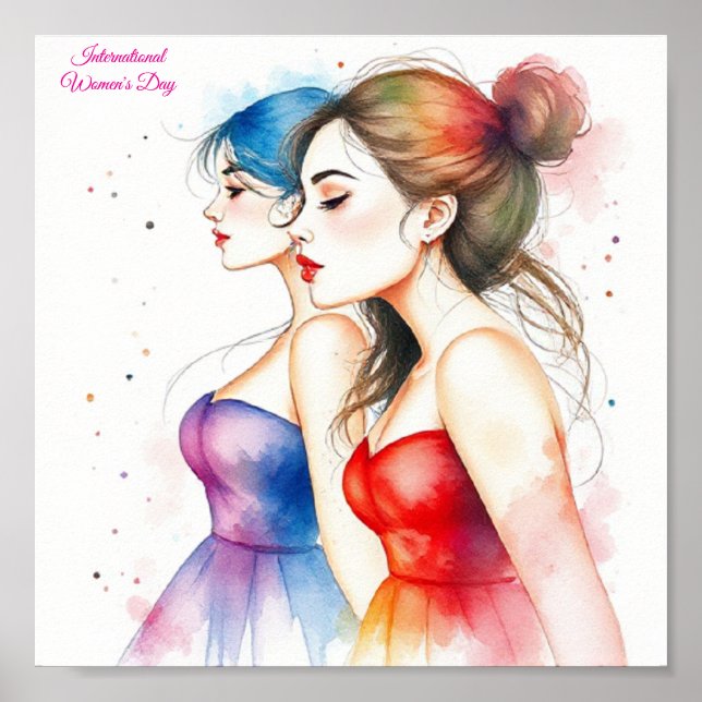 Affiche Journée internationale de la femme 8 mars (Devant)