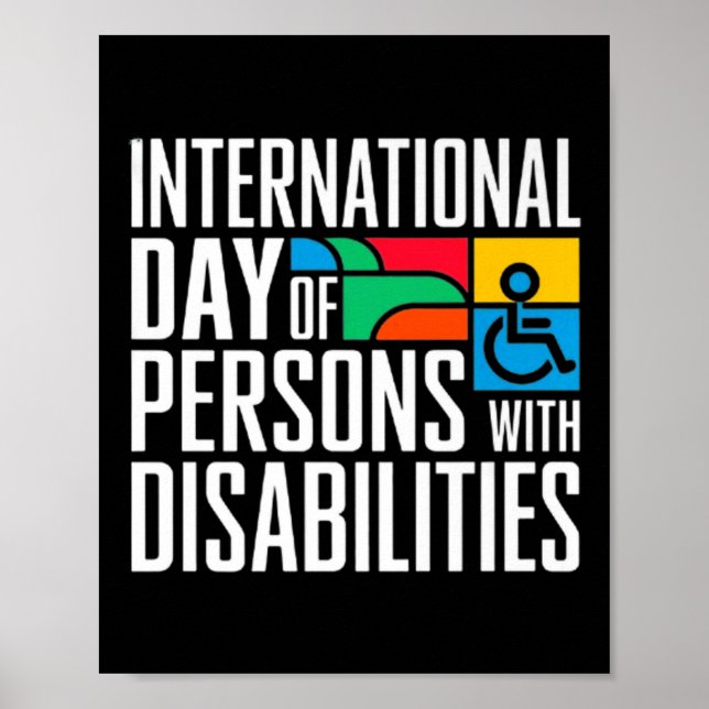 Affiche Journée Internationale Des Personnes Handicapées (Devant)
