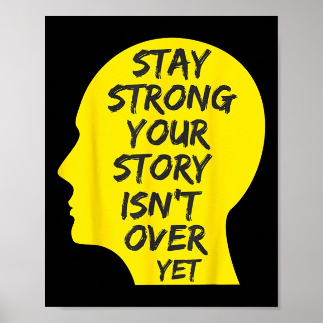 Affiche Journée mondiale de la prévention du suicide jaune (Devant)