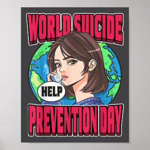 Affiche Journée mondiale de prévention du suicide sensibil