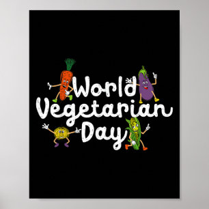 Affiche Journée Mondiale des Végétaux Plante Basé Je Mange