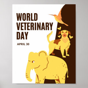 Affiche Journée mondiale des vétérinaires