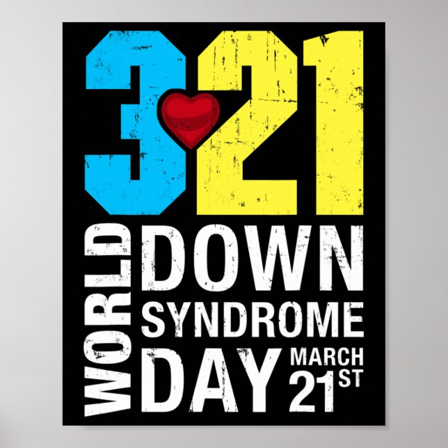 Affiche Journée mondiale du syndrome de Down 21 mars (Devant)