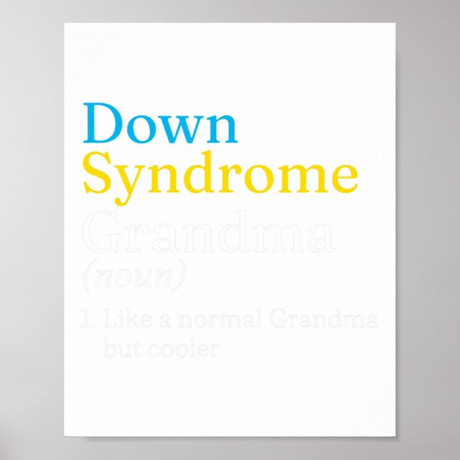 Affiche Journée mondiale du syndrome de Down pour lutter c (Devant)