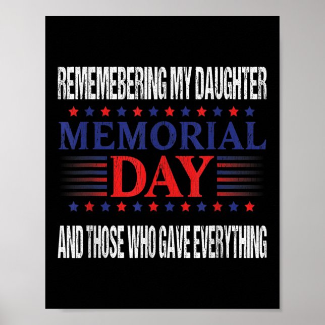 Affiche Journée patriotique de commémoration Fille tombée  (Devant)