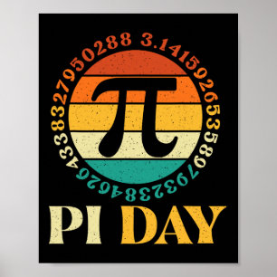 Affiche Journée Pi - Pi Day Math Lover Pi Symbole Science