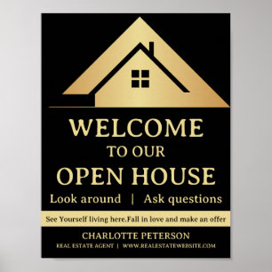 Affiche Journée portes ouvertes de biens immobiliers